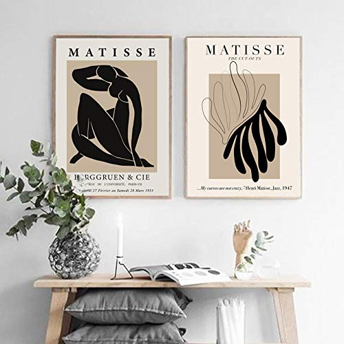Henri Matisse Abstrakte Malerei Minimale Illustration Wandkunst Leinwanddrucke Vintage Poster Beige Wandbilder Wohnkultur 50 x 70 cm Kein Rahmen Henri Matisse Abstrakte Malerei Minimale Illustration Wandkunst Leinwanddrucke Vintage Poster Beige Wandbilder Wohnkultur 50 x 70 cm Kein Rahmen von Generisch