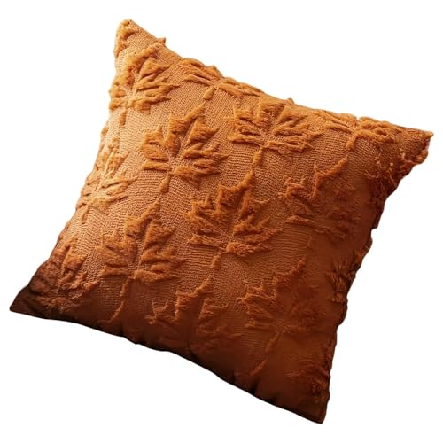Herbstwurfskissen Cover - 18,18 Zoll Thanksgiving Ahornblätter Design Gemütliches Herbstdekor, Waschstoff mit weicher Textur, Kissengehäuse für Sofa Schlafzimmer Wohnzimmerstuhl, Polyesterorange Herbstwurfskissen Cover - 18,18 Zoll Thanksgiving Ahornblätter Design Gemütliches Herbstdekor, Waschstoff mit weicher Textur, Kissengehäuse für Sofa Schlafzimmer Wohnzimmerstuhl, Polyesterorange von Generisch