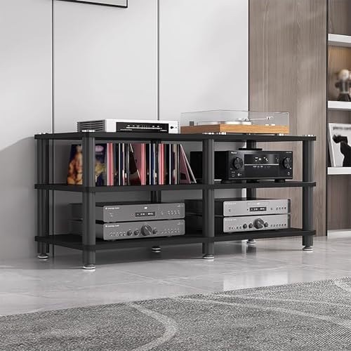 HiFi-Media-Ständer mit 34 Ebenen, robustes Stereo-Regal und Schrank für Heim-Audio/Video, modernes Komponentenregal für Kabelbox, Verstärker, Lautsprecher und mehr HiFi-Media-Ständer mit 34 Ebenen, robustes Stereo-Regal und Schrank für Heim-Audio/Video, modernes Komponentenregal für Kabelbox, Verstärker, Lautsprecher und mehr von Generisch