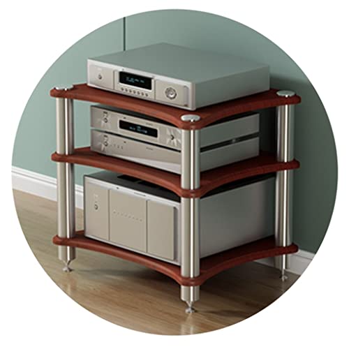 HiFi Rack AV Regal TV Ständer - 3-stöckiger Holzständer für HiFi-Verstärker & Lautsprecherausrüstung, modernes braunes Design, perfekt für Wohnzimmer & Heimkino, 60 x 48 x 62 cm HiFi Rack AV Regal TV Ständer - 3-stöckiger Holzständer für HiFi-Verstärker & Lautsprecherausrüstung, modernes braunes Design, perfekt für Wohnzimmer & Heimkino, 60 x 48 x 62 cm von Generisch