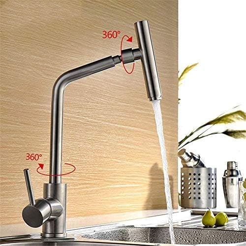 High Arc Edelstahl Küchenarmatur - Wassermischer Wasserhahn Modernes Design Einfache Installation Perfekt für Spülen - Rubinetto da Cucina von Generisch