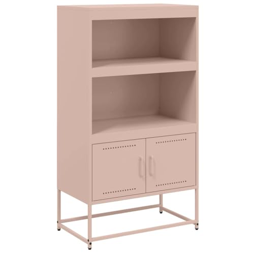 Highboard Sideboard – Aufbewahrungsschrank aus Stahl – Industriestil für Wohnzimmer oder Schlafzimmer – reichlich Stauraum – Maße 68,5 x 38,5 x 123,5 cm von Generisch