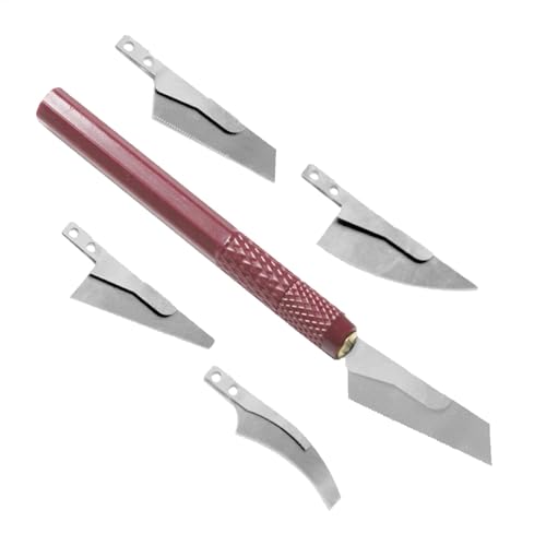 Hobby-Modelliersäge, Modellbau-Handsäge | Modellier-Handsägen-Werkzeugsatz | Handmodell-Feinschliff mit 4 Bastelschneidern für, PVC, Knochen von Generisch