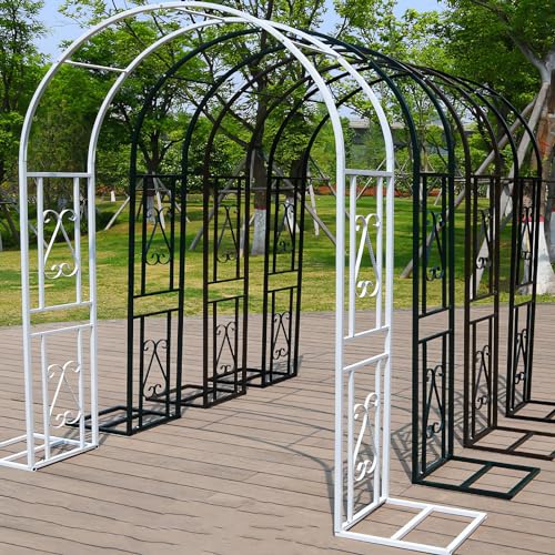 Hochbelastbarer Hochzeitsbogen aus Metall, Gartenlaube für Kletterpflanzen, ideal für Hochzeiten und Partydekorationen von Generisch