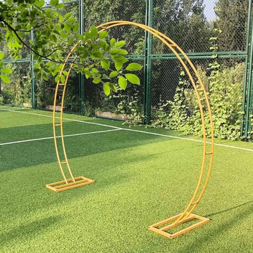 Hochbelastbarer Hochzeitsbogen aus Metall, runde Rosen-Gartenlaube mit Sockeln, rostfreie Dekoration für Partys und Veranstaltungen, langlebiges Design Hochbelastbarer Hochzeitsbogen aus Metall, runde Rosen-Gartenlaube mit Sockeln, rostfreie Dekoration für Partys und Veranstaltungen, langlebiges Design von Generisch