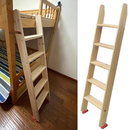 Hochbettleiter aus Holz – abgewinkeltes Design mit Gummimatte für sicheren, einfachen Zugang zu Hochbetten in Schlafsäle und Kabinen von Generisch