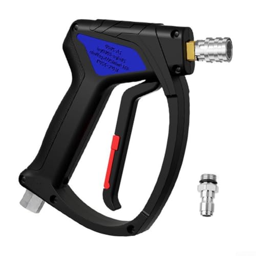 Hochdruckreiniger kurzer Auslösegriff, 1/4 Zoll Schnellverbinder weiblicher Auslass 3/8 Zoll Fitting M22 14 mm oder 3/8 Zoll schwenkbarer Einlassgriff verstärkt 4000 PSI 12 GPM Hochdruckreiniger kurzer Auslösegriff, 1/4 Zoll Schnellverbinder weiblicher Auslass 3/8 Zoll Fitting M22 14 mm oder 3/8 Zoll schwenkbarer Einlassgriff verstärkt 4000 PSI 12 GPM von Generisch