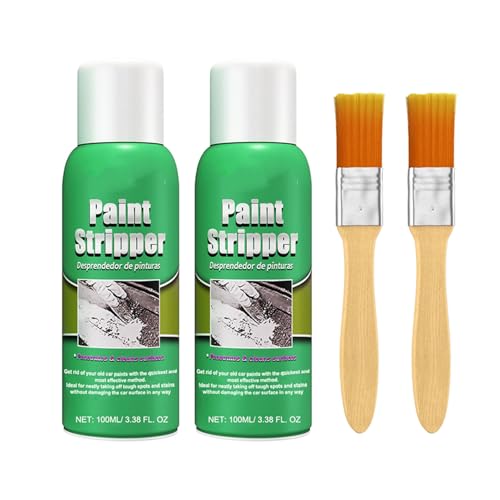 Hocheffizienter Abbeizer, Thoughtaidea/Wavearnn/Probabilityi/Effizienter Abbeizer mit Pinsel, Autolackentferner-Werkzeug, für Metall, Holz, Glas (2pcs) von Generisch