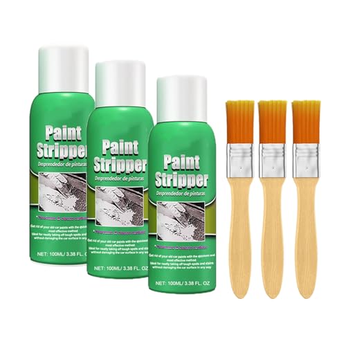 Hocheffizienter Abbeizer, Thoughtaidea/Wavearnn/Probabilityi/Effizienter Abbeizer mit Pinsel, Autolackentferner-Werkzeug, für Metall, Holz, Glas (3pcs) von Generisch