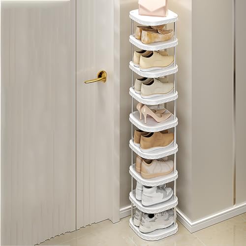 Hoches, vertikales Schuhregal, platzsparendes Eckregal für Eingangsbereich, Flur und Schrank, schlankes Design für Schuhe und Stiefel, stilvoller Aufbewahrungsturm für Zuhause Hoches, vertikales Schuhregal, platzsparendes Eckregal für Eingangsbereich, Flur und Schrank, schlankes Design für Schuhe und Stiefel, stilvoller Aufbewahrungsturm für Zuhause von Generisch