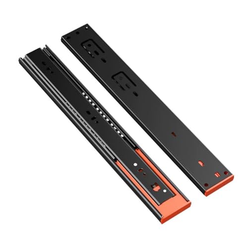 Hochleistungs-Schubladenschienen, 3-stufige, Leise Vollauszugsschienen Mit Kugellagern, Seitenmontage For Küchenschränke Und Büroschubladen, 60 Kg Tragkraft (1 Paar)(45cm/17.7inch) von Generisch