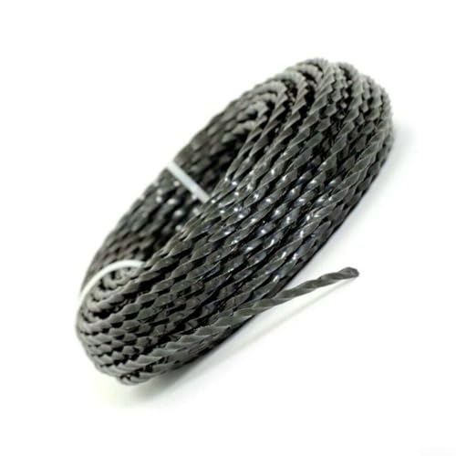 Hochleistungs-Trimmerfaden 2, 4 mm, robuste Schnur, Länge von 15 Metern von Generisch