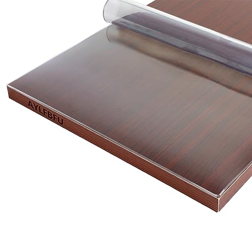 Hochwertige, transparente PVC-Tischdecke, 130 x 185 cm, 3 mm dick, umweltfreundliche Vinyl-Schreibtischunterlage, langlebig, anpassbar, leicht zu reinigen, für Zuhause und Esszimmer Hochwertige, transparente PVC-Tischdecke, 130 x 185 cm, 3 mm dick, umweltfreundliche Vinyl-Schreibtischunterlage, langlebig, anpassbar, leicht zu reinigen, für Zuhause und Esszimmer von Generisch