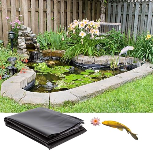 Hochwertige, wasserdichte HDPE-Membran, 3 x 4 m, 5 x 5 m, perfekt für Gartenteiche, Koi-Pools und Wasserspiele (7 m x 3 m) von Generisch
