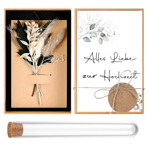 Hochzeit Geldgeschenk Set – Hochzeitsgeschenke für Brautpaar, Hochzeitskarte Geldgeschenk, Hochzeitsgeschenke für Brautpaar Geld, Edle Geschenkbox zur Hochzeit, Kreatives Präsent zur Trauung von Generisch
