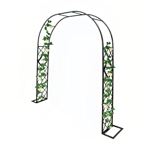 Hochzeitsbogen – Metall Outdoor & Indoor Rostfrei Verzinkte Gartenlaube Kletterpflanze Torbogen mit Sockel von Generisch