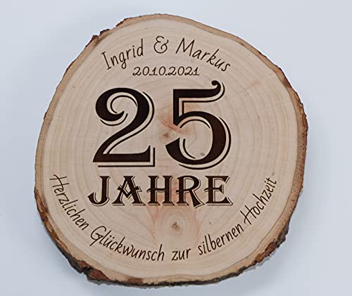 Hochzeitsgeschenk Brautpaar Geschenk Goldene Silberne Hochzeit Jubiläum Wunschtext Baumscheibe Zahl Personalisiert Deko ca 17 cm Durchmesser Hochzeitsgeschenk Brautpaar Geschenk Goldene Silberne Hochzeit Jubiläum Wunschtext Baumscheibe Zahl Personalisiert Deko ca 17 cm Durchmesser von Generisch