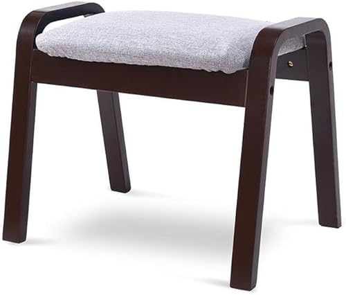 Hocker aus Massivholz mit hochbelastbarem Schwammsitz für Wohnzimmer und Flur, einfach zu montieren und stilvolles Design (Farbe: E) von Generisch