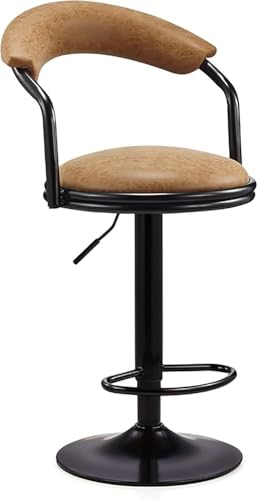 Höhenverstellbarer Barhocker mit Rückenlehne, modernes Design für den privaten und gewerblichen Gebrauch, ergonomischer Sitz, leicht zu reinigen Höhenverstellbarer Barhocker mit Rückenlehne, modernes Design für den privaten und gewerblichen Gebrauch, ergonomischer Sitz, leicht zu reinigen von Generisch
