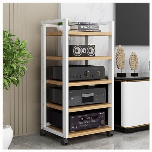 Höhenverstellbarer Eck-Audio-Turm aus Holz mit abnehmbaren Regalen für Zuhause/Büro, CD-Rack, Komponentenschrank, Stereo-Ständer, ideal für Audio-/Video-Aufbewahrung (Farbe: A 5, 50 x 40 x 100 cm) Höhenverstellbarer Eck-Audio-Turm aus Holz mit abnehmbaren Regalen für Zuhause/Büro, CD-Rack, Komponentenschrank, Stereo-Ständer, ideal für Audio-/Video-Aufbewahrung (Farbe: A 5, 50 x 40 x 100 cm) von Generisch