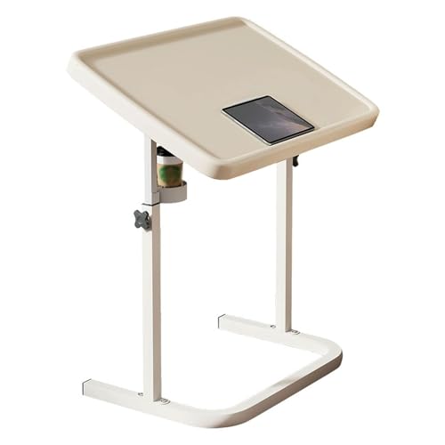 Höhenverstellbarer Klappsofa Nachttisch mit Getränkehalter - Tragbarer Laptop-Schreibtisch & Multifunktionaler Dinner-Tablettt-Ständer für Bett oder Couch, platzsparendes Design von Generisch