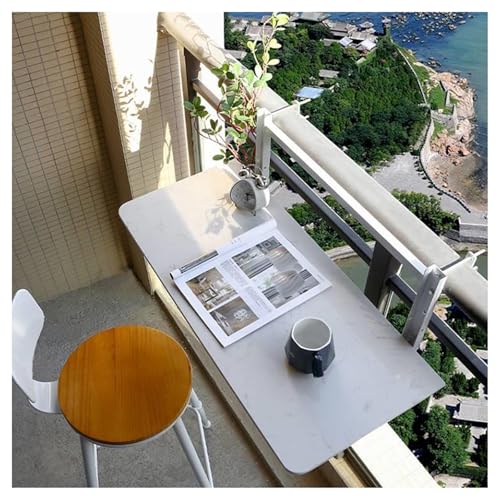 Höhenverstellbarer Klapptisch für Balkongeländer - platzsparende Lösung für Terrassen und Gärten Höhenverstellbarer Klapptisch für Balkongeländer - platzsparende Lösung für Terrassen und Gärten von Generisch