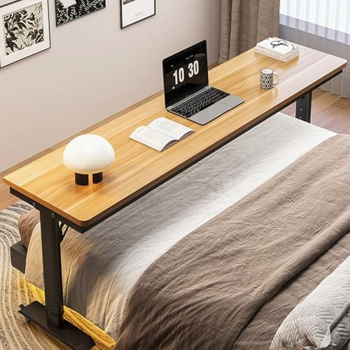 Höhenverstellbarer Roll-Laptop-Schreibtisch – Mobiler Betttablett, vielseitiger Arbeitsplatz für Zuhause & Büro, perfekt für Schlafzimmer, platzsparendes und praktisches Design von Generisch