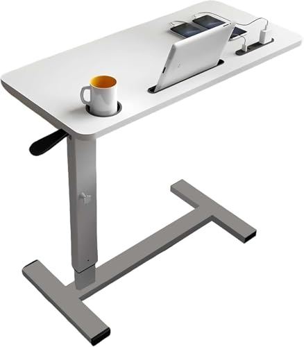 Höhenverstellbarer Überbetttisch mit USB und Steckdose - Faltbarer Nachttisch mit versteckten Rädern für Zuhause, Mobiler Schreibtisch mit Getränkehalter Höhenverstellbarer Überbetttisch mit USB und Steckdose - Faltbarer Nachttisch mit versteckten Rädern für Zuhause, Mobiler Schreibtisch mit Getränkehalter von Generisch