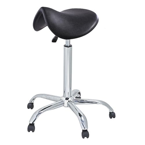 Höhenverstellbarer ergonomischer Sattelhocker – Hydraulischer Rollstuhl für Spa, Salon, Klinik, Labor und Büro – Bequemer Zeichenhocker für Profis von Generisch