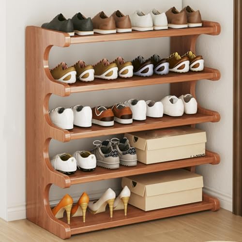 Hohes schmales Schuhregal, platzsparend, multifunktional, Ausstellungsregal für kleine Räume, ideal für Eingangsbereich, Schrank, Ecke und Tür, stilvolle Schuhaufbewahrungslösung Hohes schmales Schuhregal, platzsparend, multifunktional, Ausstellungsregal für kleine Räume, ideal für Eingangsbereich, Schrank, Ecke und Tür, stilvolle Schuhaufbewahrungslösung von Generisch