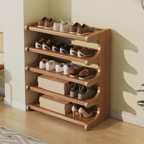 Hohes schmales Schuhregal, platzsparend, multifunktional, für Eingangsbereich, Schrank, Ecke und Tür, ideale Aufbewahrungslösung für kleine Räume Hohes schmales Schuhregal, platzsparend, multifunktional, für Eingangsbereich, Schrank, Ecke und Tür, ideale Aufbewahrungslösung für kleine Räume von Generisch