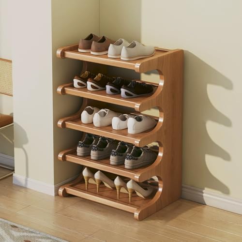 Hohes schmales Schuhregal für kleine Räume, multifunktionales Ausstellungsregal für Eingang, Schrank, Ecke und Tür, platzsparende Schuhaufbewahrungslösung Hohes schmales Schuhregal für kleine Räume, multifunktionales Ausstellungsregal für Eingang, Schrank, Ecke und Tür, platzsparende Schuhaufbewahrungslösung von Generisch