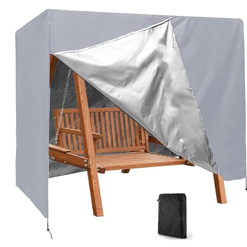 Hollywoodschaukel Abdeckung 2-3 Sitzer, Gartenschaukel Abdeckplane, Reißfest Oxford Hollywoodschaukel Dachbezug Wasserfest & Winddicht für Gartenschaukel & Schaukelbank von Generisch