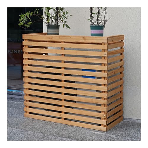 Holz-Klimaanlagenabdeckung – regen- und sonnenfester Schutzzaun für den Außenbereich, Klimaanlage im Freien, Garten und Terrasse Holz-Klimaanlagenabdeckung – regen- und sonnenfester Schutzzaun für den Außenbereich, Klimaanlage im Freien, Garten und Terrasse von Generisch