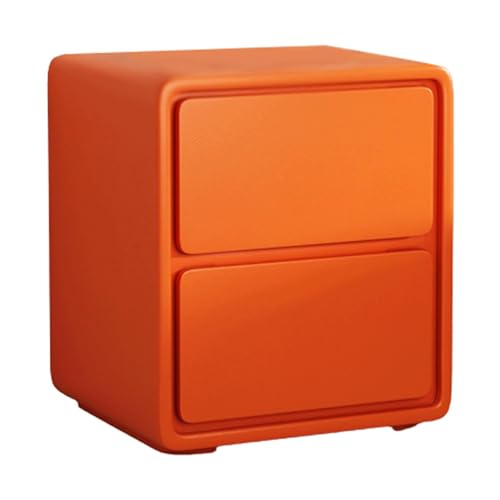 Holz Nachttisch Beistelltisch mit 2 Schubladen, kompakter Nachttisch aus Massivholz für Wohnzimmer und Schlafzimmer, platzsparendes Design Holz Nachttisch Beistelltisch mit 2 Schubladen, kompakter Nachttisch aus Massivholz für Wohnzimmer und Schlafzimmer, platzsparendes Design von Generisch