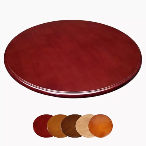 Holz-Serviertablett Lazy Susan Drehteller – 76,2 cm drehbare Platte für Esstisch, glattes/leises Design, starke Tragfähigkeit von Generisch