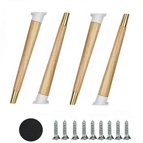 Holz-Set mit 4 42 cm Tischbeinen für Couchtisch, Stuhl und Sofa, Ersatzfußbeine in Holzfarbe Holz-Set mit 4 42 cm Tischbeinen für Couchtisch, Stuhl und Sofa, Ersatzfußbeine in Holzfarbe von generic
