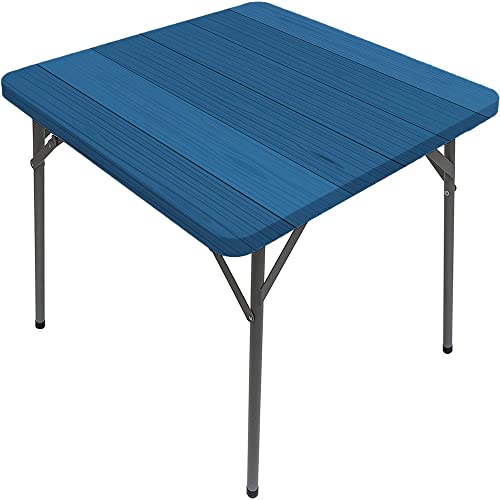 Holzbrett-Tischdecke, Holzbrett-Textur, elastischer Rand, geeignet für Buffet und Camping, passend für 140 x 140 cm große quadratische Tische von Generisch