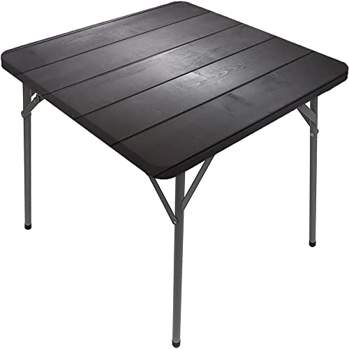 Holzbrett-Tischdecke, Holzbrett-Textur, elastischer Rand, geeignet für Buffet und Camping, passend für 157,5 x 157,5 cm große quadratische Tische von Generisch