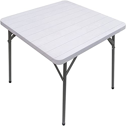 Holzbrett-Tischdecke, Holzbrett-Textur, elastischer Rand, geeignet für Buffet und Camping, passend für 81,3 x 81,3 cm große quadratische Tische von Generisch
