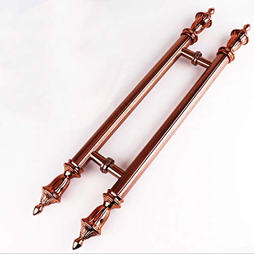 Holzgriffe Doppelseitiger Push-Pull Glastürgriff Antik Edelstahl Rundrohr Schiebetürgriff für gerahmtes Glas Holzgriffe Doppelseitiger Push-Pull Glastürgriff Antik Edelstahl Rundrohr Schiebetürgriff für gerahmtes Glas von Generisch