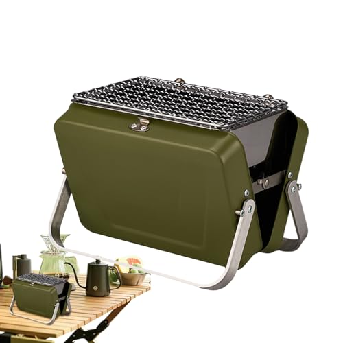 Holzkohlegrill, Holzkohlegrill - Campingkocher | Zusammenklappbarer Kochherd Für Camping, Terrasse, Hinterhof Und Überall Zum Kochen Im Freien von Generisch