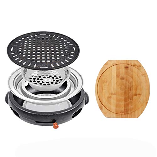 Holzkohlegrill - Gusseisengrill für Haushalt und Gewerbe, koreanischer Stil mit 8 Kochstilen von Generisch