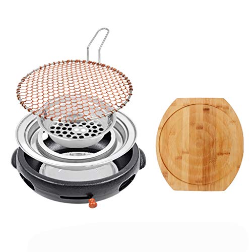 Holzkohlegrill - Gusseisengrill für Haushalt und Gewerbe, koreanischer Stil mit 8 Kochstilen von Generisch