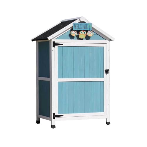 Holzschrank für den Außenbereich, wetterfeste Pflanzbank und Werkzeugschuppen, ideal für Garten, Terrasse, Terrasse, Gewächshaus, Balkon, Organisation von Generisch
