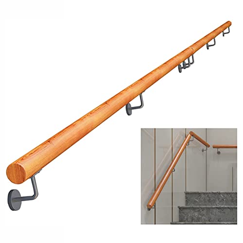 Holzwandhaltegriff-Set, 90 cm, rutschfester Handlauf für Innentreppen und Außengeländer, sichere und langlebige Geländerstütze für Stufen und Sicherheitsbedürfnisse Holzwandhaltegriff-Set, 90 cm, rutschfester Handlauf für Innentreppen und Außengeländer, sichere und langlebige Geländerstütze für Stufen und Sicherheitsbedürfnisse von Generisch