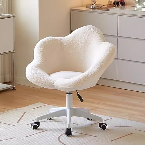 Home Office Schreibtischstuhl – Mid-Century Drehstuhl mit verstellbarer Höhe & bronzefarbener Metallbasis für Wohnzimmer, Schlafzimmer, Wohnheim, Wohnheim von Generisch