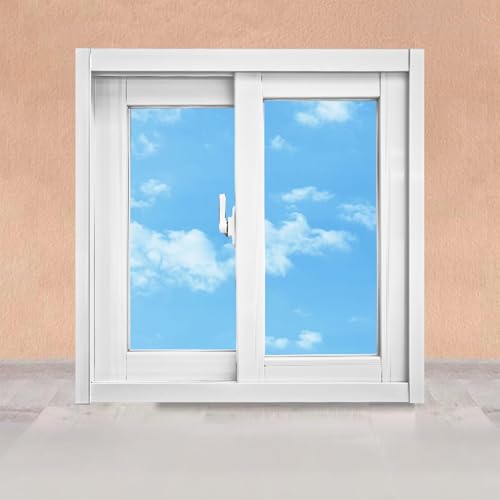Horizontales Schiebefenster für Schuppen, bündig montiertes Kellerfenster mit gehärtetem Glas und Bildschirm, ideal für Spielhaus und Hühnerstallbelüftung Horizontales Schiebefenster für Schuppen, bündig montiertes Kellerfenster mit gehärtetem Glas und Bildschirm, ideal für Spielhaus und Hühnerstallbelüftung von Generisch