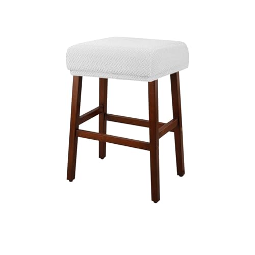 Housse De Tabouret Comptoir Rectangulaire Extensible Housse De Tabouret De Vanité Housses De Tabouret De Bar en Selle Housse De Pouf Couverture pour Tabouret (Beige 1 Stück) von Generisch