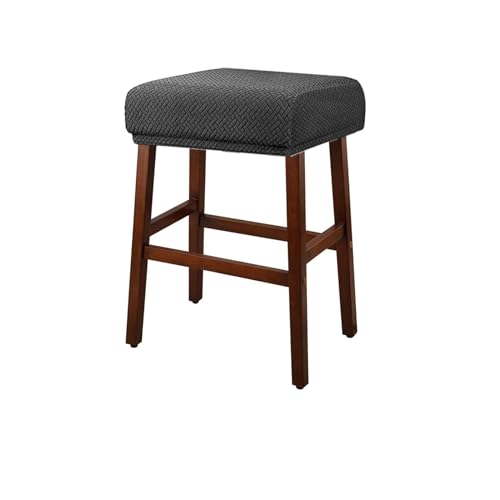 Housse De Tabouret Comptoir Rectangulaire Extensible Housse De Tabouret De Vanité Housses De Tabouret De Bar en Selle Housse De Pouf Couverture pour Tabouret (Beige 1 Stück) von Generisch